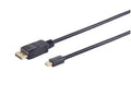 Mini Displayport/ Displayport, 1.2, 4K, schwarz 1m