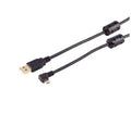 USB A - Micro B Stecker 90° Winkel rechts 1m