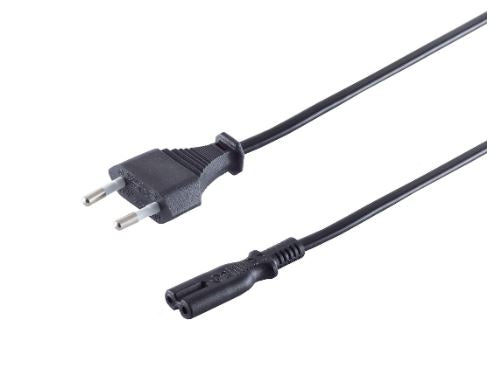 Netzanschlusskabel, Doppelnute, VDE, 1,5m