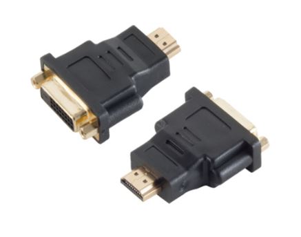Adapter HDMI-Stecker / DVI-D (24+1) Buchse verg.
