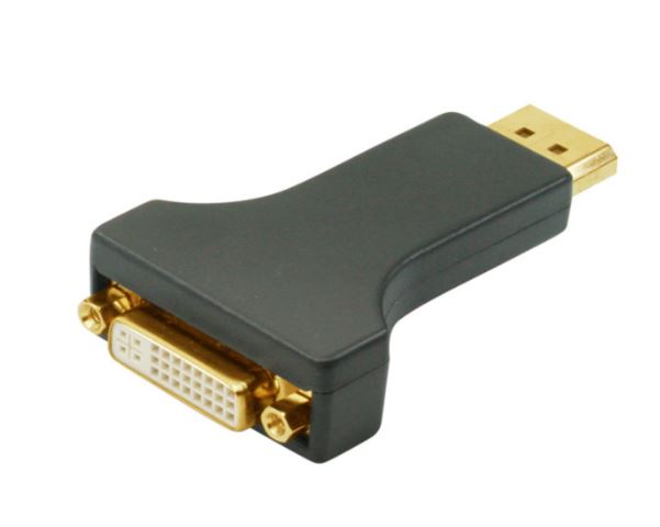 Adapter Displayport-St. / DVI-Buchse (24+1) verg.