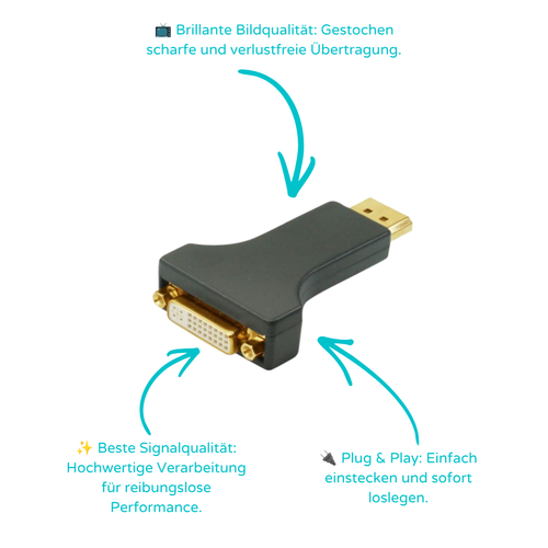 Adapter Displayport-St. / DVI-Buchse (24+1) verg.