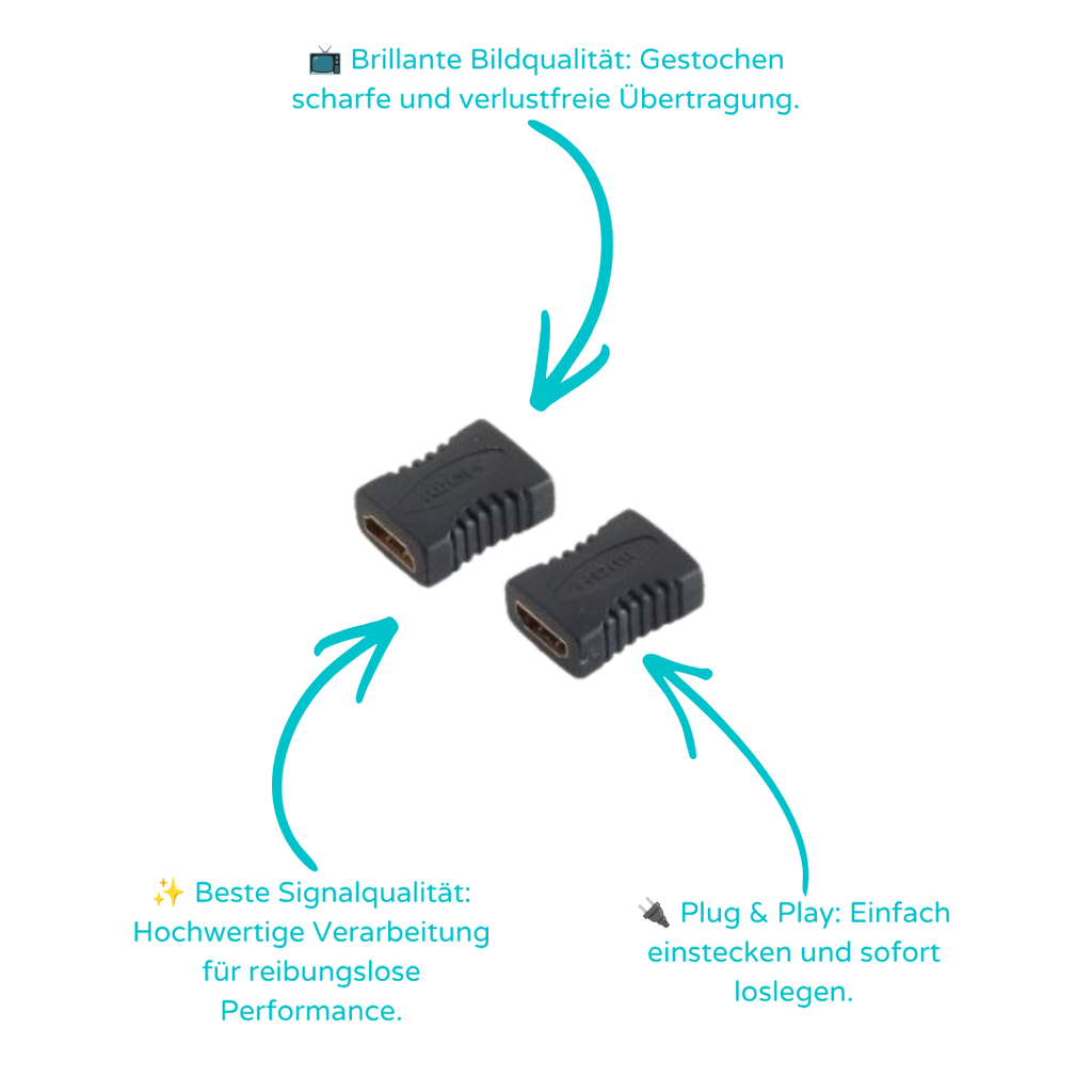 Adapter HDMI-Buchse / HDMI-Buchse verg.