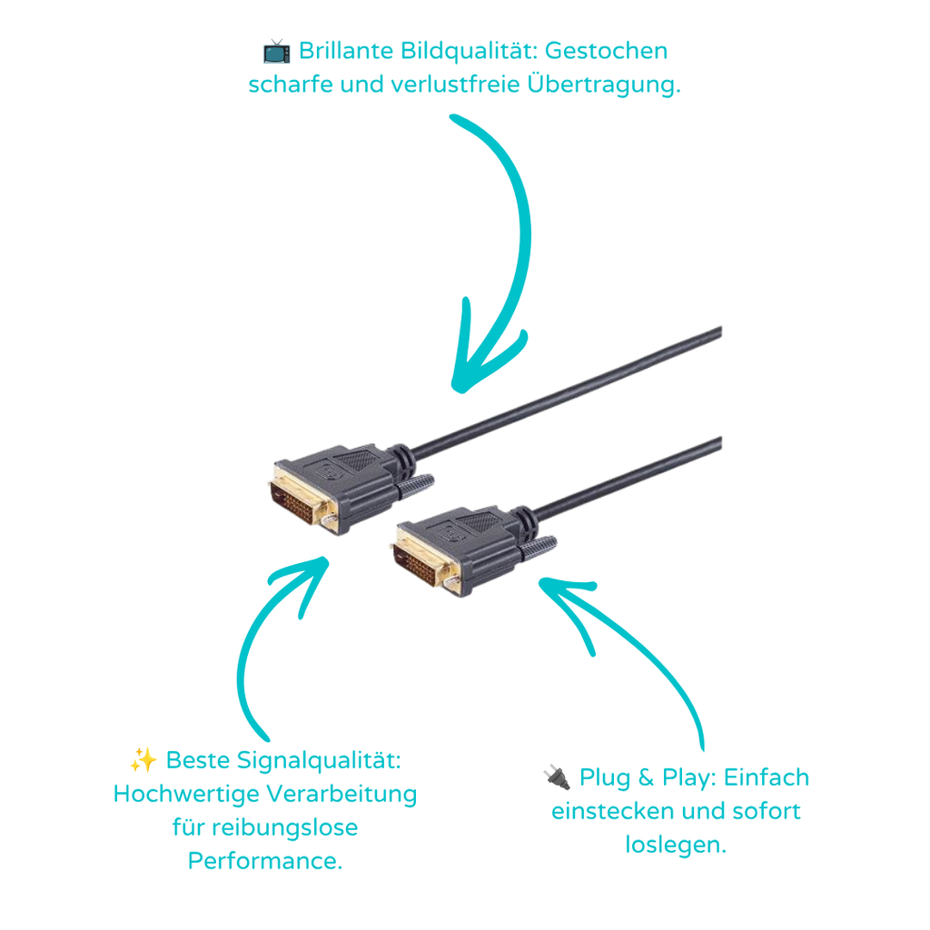 DVI-D St. / DVI-D St 24+1 Dual-Link verg. 5m