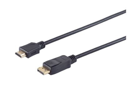 Displayportkabel-Displayport Stecker auf HDMI Stecker,vergoldete Kontakte, 1,0m