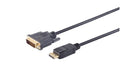 Displayportkabel-Displayport Stecker auf DVI 24+1 Stecker,vergoldete Kontakte, 2,0m