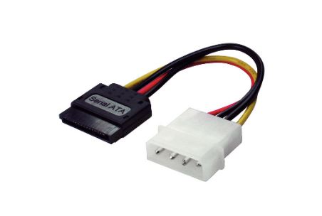 SATA-Stromversorgungsadapter St. 5,25"/SATA 0,15m