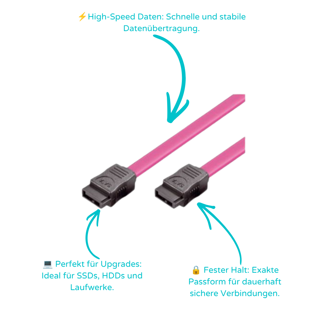 SATA-Anschlusskabel Stecker / Stecker 0,7m