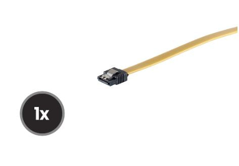 SATA Anschlusskabel 6 Gb/s, gelb, 0,5m