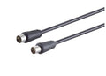 Antennenkabel, BK-tauglich; 75 dB, schwarz, 1,5m